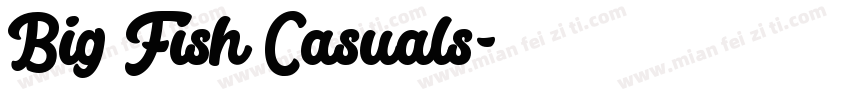 Big Fish Casuals字体转换
